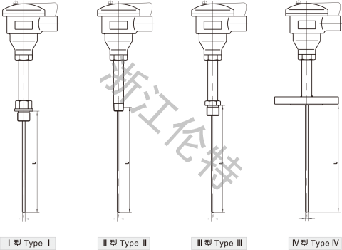 無套管式熱電偶（阻）